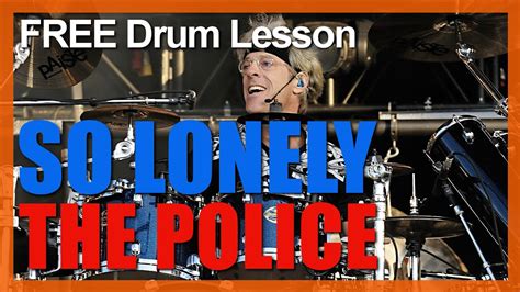 So Lonely (The Police) ★ FREE Video Drum Lesson | How To Play SONG ...