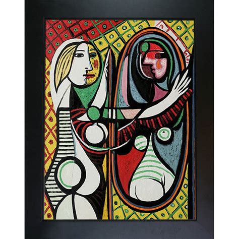 Girl Before a Mirror By Pablo Picasso Framed Print Pablo Picasso, Kunst ...