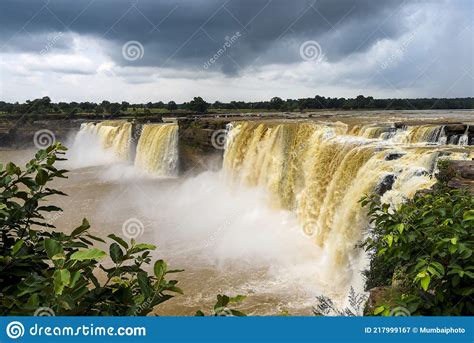 The Chitrakote Waterfalls stock image. Image of peaceful - 217999167