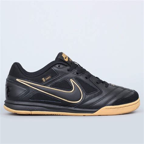 Nike SB Gato Skateboard Shoes Black / Black - Metallic Gold – Slam City ...