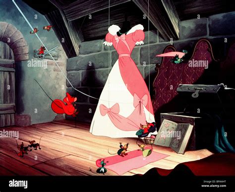 THE MICE PREPARE CINDERELLA'S DRESS CINDERELLA (1950 Stock Photo - Alamy