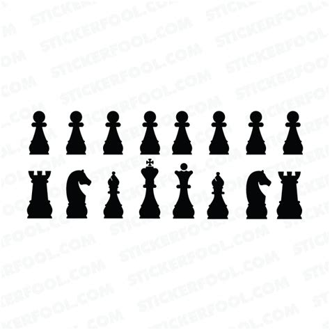 Chess Pieces Silhouette at GetDrawings | Free download