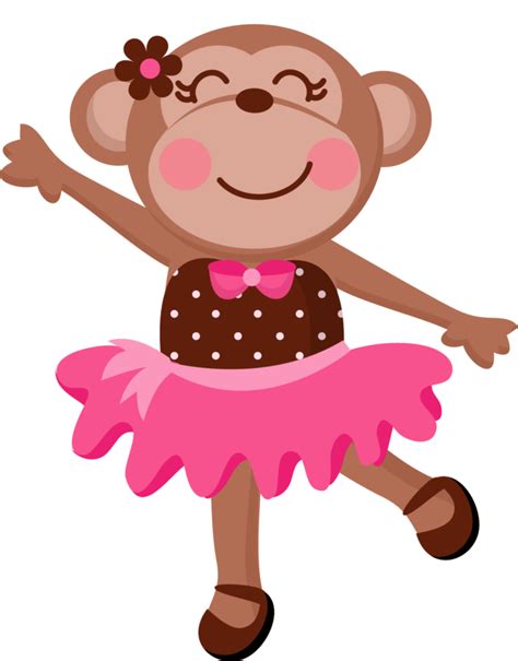 Ballerina Monkey Clipart - Full Size Clipart (#112094) - PinClipart