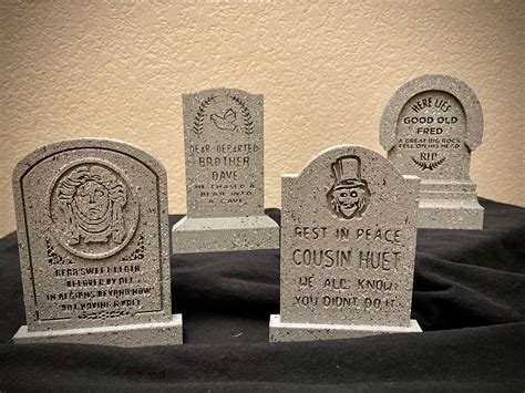 Haunted Mansion Tombstones Disney Inspired Halloween Decorations - Etsy