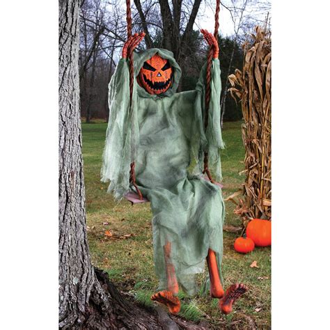 60" Pumpkin on Swing Decoration Halloween Decoration - Walmart.com ...