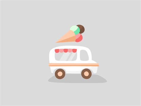 Ice Cream Truck GIF by Dennis Hoogstad - Dribbble