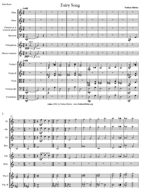 Fairy Song | PDF | Orchestras | Sound