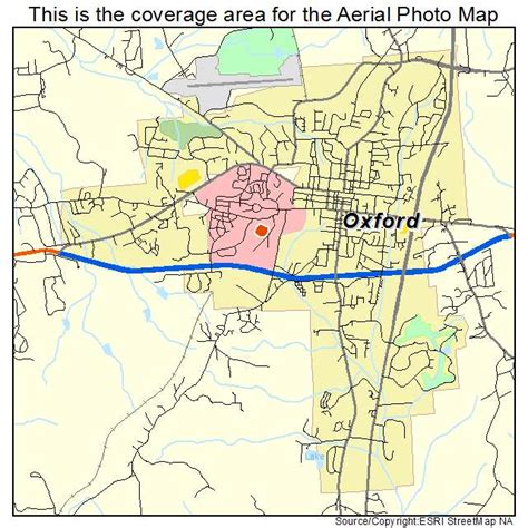 Aerial Photography Map of Oxford, MS Mississippi