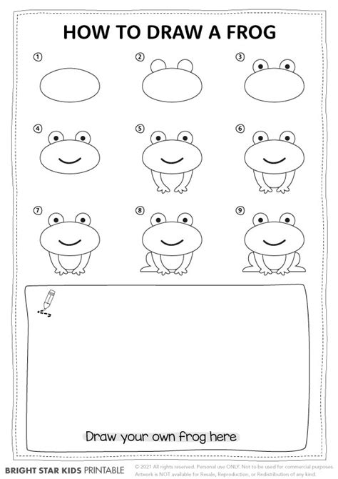 How To Draw A Frog For Kids Step By Step