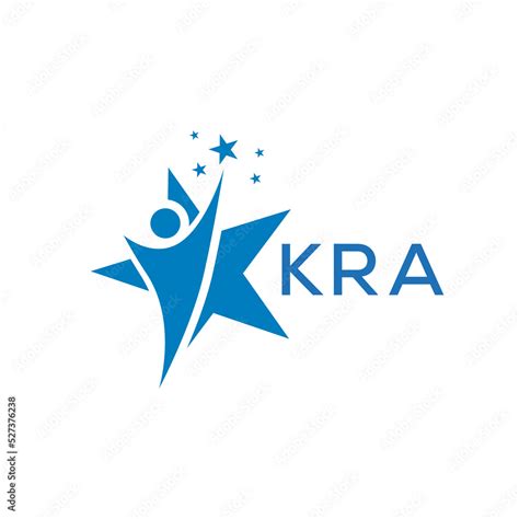 KRA Letter logo white background .KRA Business finance logo design ...