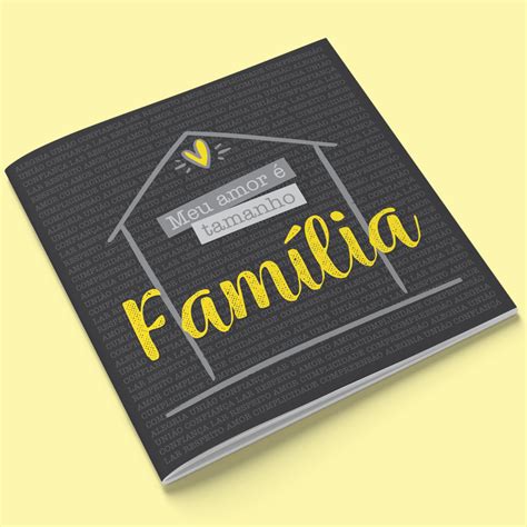 Álbum de Figurinhas Tema Família - Amor Tamanho Família - 21x21 cm