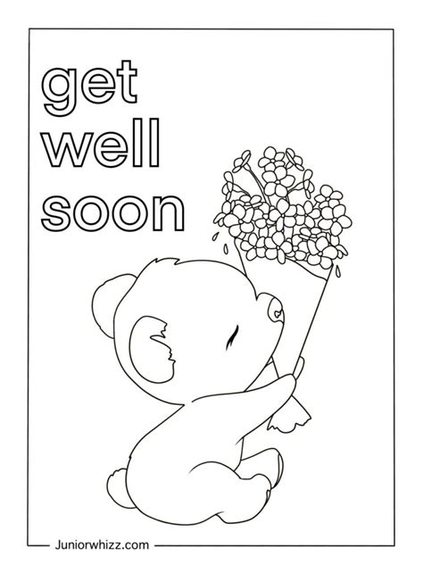 Get Well Soon Coloring Pages (12 Printable PDFs)