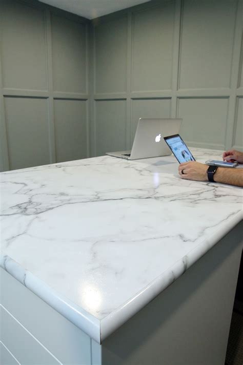 Our Calacatta Marble countertop by Formica in the Home Office–Yeah ...