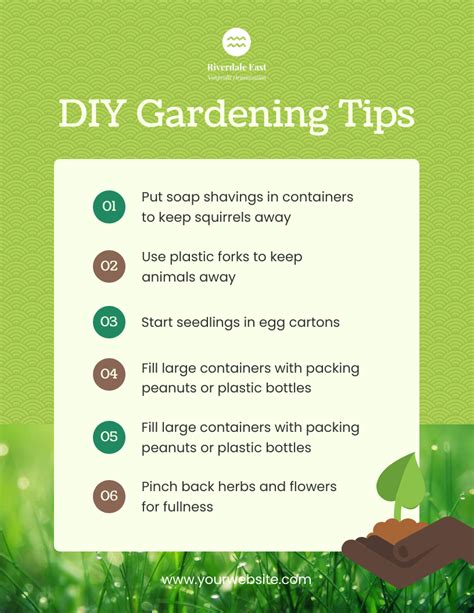 Yellow Green DIY Gardening Tips Poster - Venngage