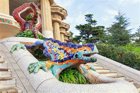 Park Guell famous frog ~ Architecture Photos ~ Creative Market