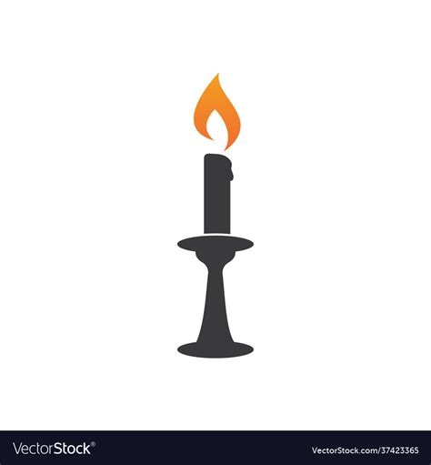 Candle light Royalty Free Vector Image - VectorStock