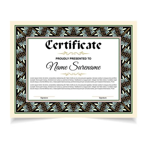 Certificate or diploma design 20820889 Vector Art at Vecteezy