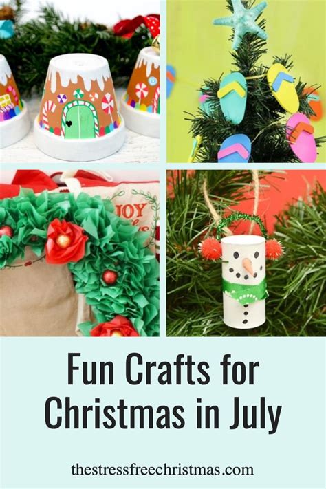 Fun Crafts for Christmas in July | Christmas crafts, Christmas in july ...