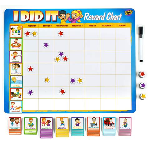 Buy Kids Behavior Reward Chart - 63 Chores as Potty Train, & More ...