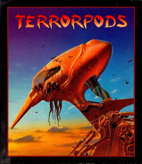 Terrorpods (1987) Amiga box cover art - MobyGames