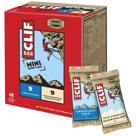 CLIF Bar Mini Energy Bars Variety Pack, 1 oz, 18 count - Walmart.com