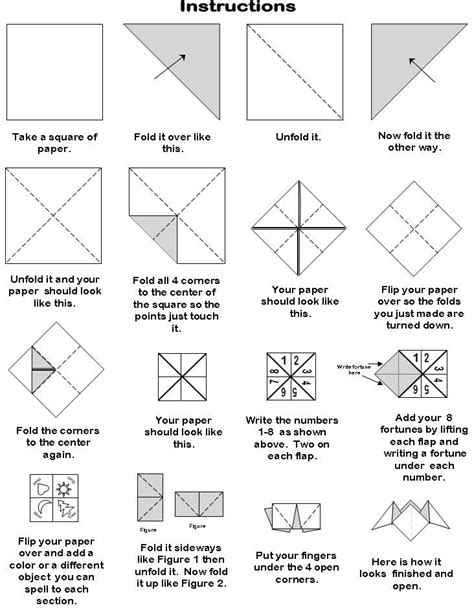 DIY Origami Fortune Teller