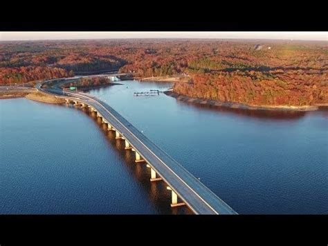 Aerial Views of Kerr Lake at Sunset - Clarksville, Va - YouTube