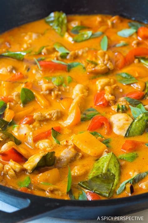 The Best Thai Panang Chicken Curry Recipe - The most amazing red ...