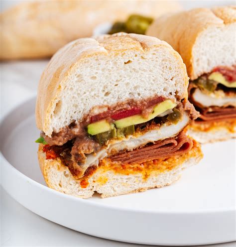 Torta Cubana (Vegan Mexican Sandwich) - Meatless Monday