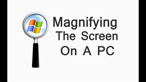 How To Magnify The Screen On Windows 7 & 8 - YouTube