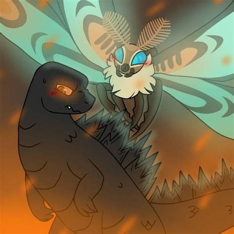 Godzilla + Mothra by CrimsonRosePikachu | Godzilla, Godzilla wallpaper ...