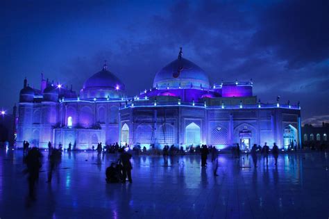 Download Afghanistan Mazar-E Sharif Night View Wallpaper | Wallpapers.com