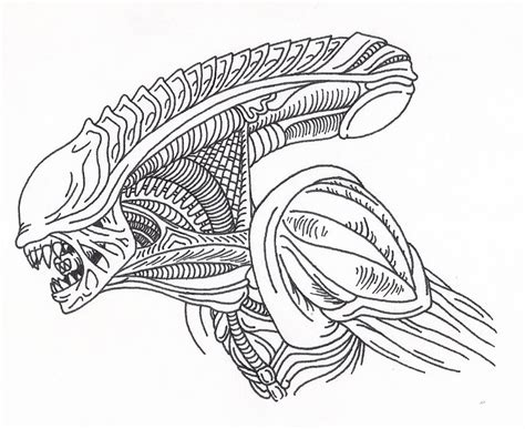 Alien Line Drawing at GetDrawings | Free download