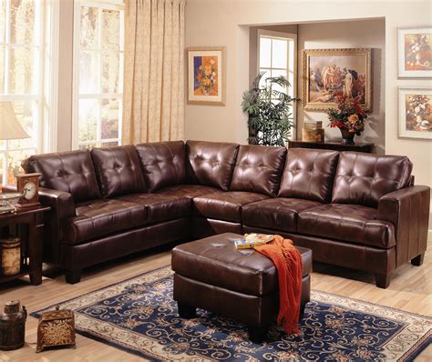 Samuel Contemporary Leather Sectional Sofa – All Nations Furniture