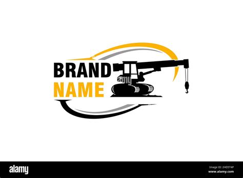 Crane logo template vector. Heavy equipment logo vector for ...