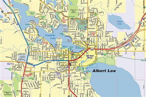 Albert Lea Minnesota Map | secretmuseum