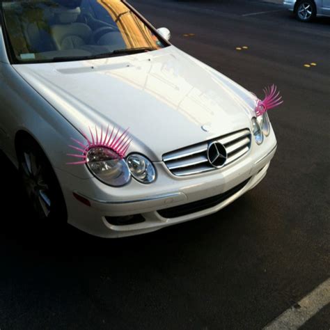 Car eyelashes. I dont think anyone would want to drive my car if i got ...