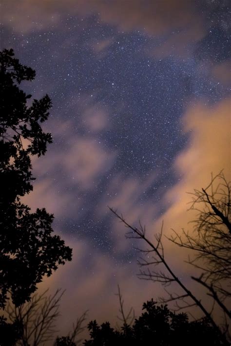 Blurry Clouds Moving Across Night Sky • Free Nature Stock Photo