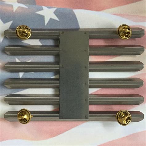 U.S. SERVICE MEDAL RIBBON BAR MOUNTING RACK | 18 SPACE | US ARMY | MILITARY