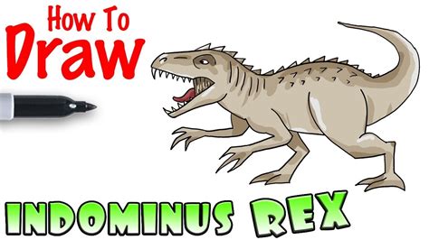 How to Draw Indominus Rex | Jurassic World Dinosaur