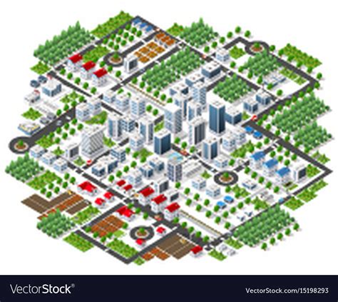 City megapolis structure Royalty Free Vector Image