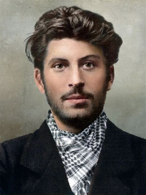 Stalin young | Joseph stalin, Portrait, Colorized photos