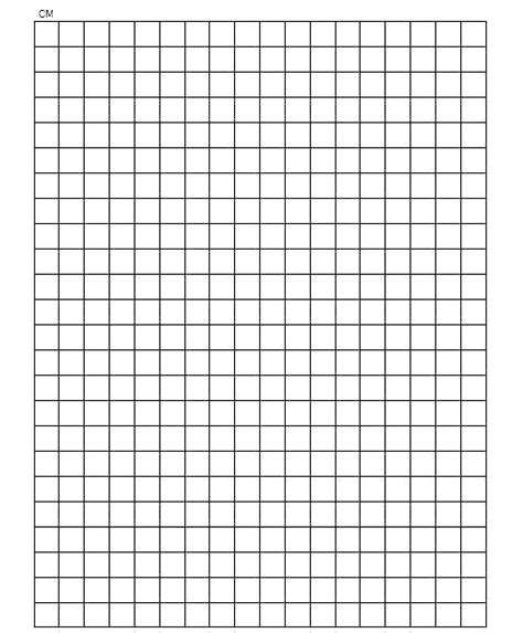 Printable Free 1 cm Graph Paper | 1 Centimeter Grid Paper