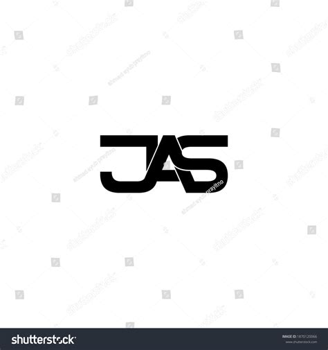 Jas Letter Original Monogram Logo Design Stock Vector (Royalty Free ...