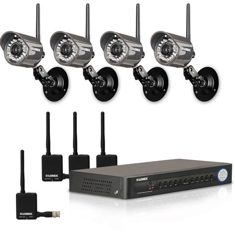 Lorex Digital Wireless Security Camera System LH114501C4W B&H