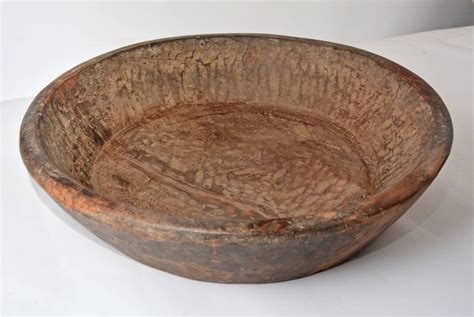 Antique Hand-Carved Wood Bowl at 1stDibs