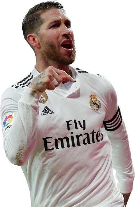 Sergio Ramos Real Madrid football render - FootyRenders