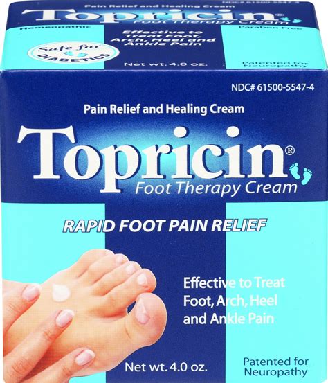 Topricin Foot Pain Relief Cream 4oz - Walmart.com