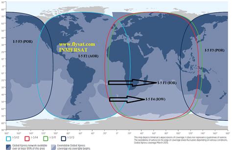 Coverage maps Inmarsat-5 F2 -55.5 West, Coverage Maps - satellite ...