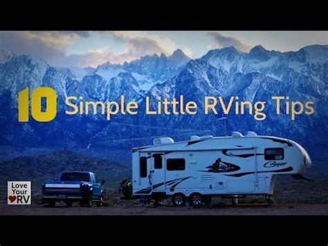 Welcome : 10 Helpful RVing Tips and Tricks